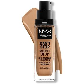 NYX PROFESSIONAL MAKEUP Can't Stop Won't Stop Foundation, 24h Full Coverage Matte Finish - Pale