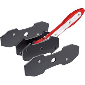 Car Brake Caliper Press Tool, 360° Rotation Auto Swing Ratchet Expander Wrench Compressor Brake Pad Spreader for Single Twin Quad Sextuplet Piston Disc Brake Caliper, Universal Fit