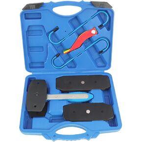 أداة ضغط فرجار الفرامل DPTOOL، مجموعة قياس بطانة الفرامل، خطافات شماعات فرجار الفرامل مع أطراف مطاطية، مع 4 قطع لوحات محول فولاذية كبيرة لفرجار قرص الفرامل المزدوج المزدوج السداسي in Kuwait