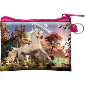 Coin Purse - Unicorn Evening Star from Deluxebase. Lenticular 3D Fantasy Purse. Cash, coin and card holder with secure zipper featuring artwork licensed from renowned David Penfound