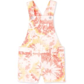 The Children's Place girls Girls Tie Dye Twill Shortalls