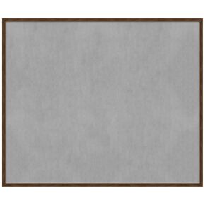 Amanti Art Framed Magnetic Board (49 x 41) Carlisle Brown Narrow Magnet Board, Oversize Magnetic Bulletin Board for Office Decor, Mudroom, Kitchen or Organization Drop Zone from WI, USA