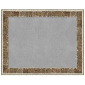 Amanti Art Framed Magnetic Board (29 x 23) Farmhouse Brown Narrow Magnet Board, Medium Magnetic Bulletin Board for Office Decor, Mudroom, Kitchen or Organization Drop Zone from WI, USA