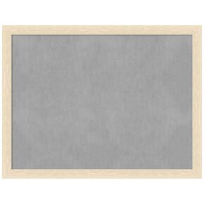 Amanti Art Framed Magnetic Board (26 x 20) Woodgrain Stripe Blonde Magnet Board, Medium Magnetic Bulletin Board for Office Decor, Mudroom, Kitchen or Organization Drop Zone from WI, USA