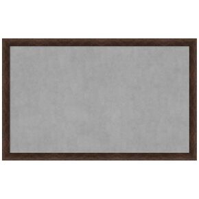 Amanti Art Framed Magnetic Board (43 x 27) Warm Walnut Narrow Magnet Board, Large Magnetic Bulletin Board for Office Decor, Mudroom, Kitchen or Organization Drop Zone from WI, USA