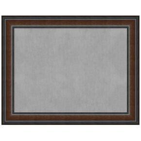 Amanti Art Framed Magnetic Board (29 x 23) Cyprus Walnut Magnet Board, Medium Magnetic Bulletin Board for Office Decor, Mudroom, Kitchen or Organization Drop Zone from WI, USA