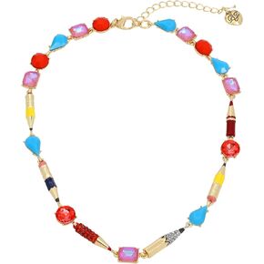 Betsey Johnson Womens Back To School Pencil Collar Necklace