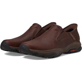 Skechers USA Men's Men's Craster-Lanigan Hands Free Slip-in Moccasin, Brown, 8