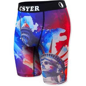 Mens Performance Boxer Briefs Novelty Brief Comfy Underwear Gift for Men Boys Active Sport wiht All Day Comfort