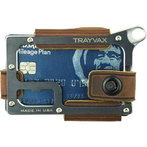 Trayvax Contour Minimalist Wallet Tactical Armor Steel Front Pocket RFID