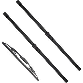 3 wipers Replacement for Mazda 3 2010-2013 Windshield Wiper Blades Original Equipment Replacement - 24"/19"/14A" (Set of 3) U/J HOOK