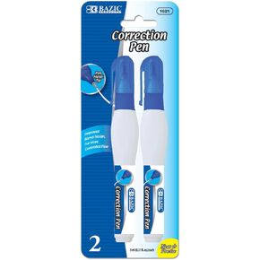 BAZIC 9 ml Metal Tip Correction Pen (2/Pack)(Case of 24)
