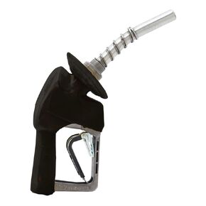 Husky 159559-04 New XS Pressure Activated Unleaded Nozzle with 3-Notch Hold Open Clip, Full Grip Guard, 1808 Waffle Splash Guard and Flo-Equalizer, Black, Made in USA