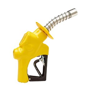 Husky 173310N-05 New VIII Heavy Duty Diesel Nozzle with Three Notch Hold Open Clip, Full Grip Guard and Yellow Hand Guard, Made in USA