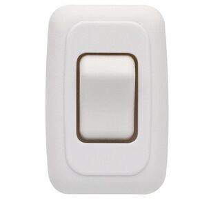 Single SPST On-Off Switch with Bezel, Technology Components 12V Light Switch for RV, Camper, Trailer