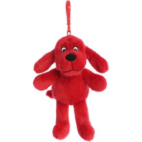 Aurora® Playful Clifford® Clifford Keychain Stuffed Animal - Childhood Nostalgia - Lasting Companionship - Red 6 Inches