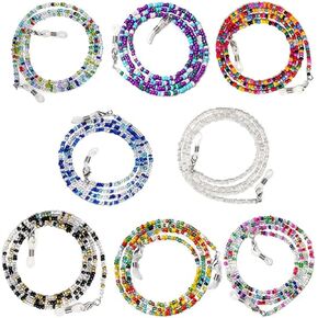 Eyeglasses Chain Beaded for Women & Girls, Sunglass Holder Strap Around Neck, Acrylic Eye glasses Hanger Keeper