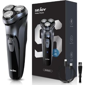 Sejoy Electric Razor for Men,Electric Shavers for Men,Face Shaver, Cordless Washable Rechargeable Shaving Machines,Pop Up Trimmer for Travel Home, LED Display,Fast Charging