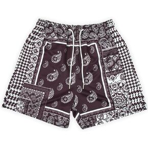 Mens Bandana Shorts Paisley Shorts Mesh Shorts Retro Graphic Athletic Gym Workout Running Short Beach Pants ﻿