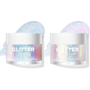 BestLand Holographic Body Glitter Gel - Cosmetic-Grade, Color Changing Halloween Glitter Makeup for Face, Body, and Hair, Safe and Easy to Use, Perfect for Festivals Parties (01 Golden Mirage)