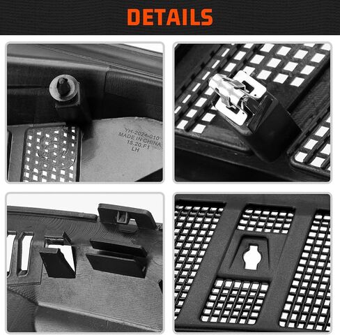 OEM Style Wiper Cowl Top Cover Windshield Grille Panel Assy Compatible with 2015 - 2020 Ford F-150 Replacement for FL3Z-15022A69-A, FL3Z-15022A68-A (Front Driver & Passenger Side) in Saudi Arabia