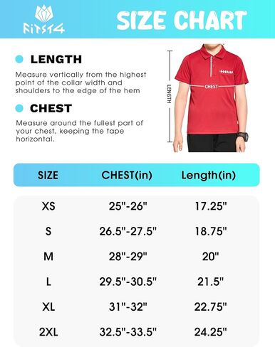 FitsT4 قمصان جولف رياضية للأولاد بعامل حماية من الأشعة فوق البنفسجية 50+ خفيفة الوزن وسريعة الجفاف ملابس جولف للشباب ملابس رياضية بأكمام قصيرة للأطفال in Kuwait