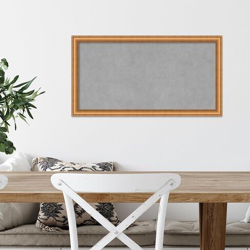 Amanti Art Framed Magnetic Board (41 x 25) Lucie Light Bronze Magnet Board, Large Magnetic Bulletin Board for Office Decor, Mudroom, Kitchen or Organization Drop Zone from WI, USA in Kuwait