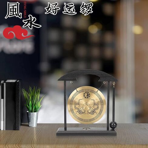 Zen Brass Feng Shui Decor Gong For Home Office Table Decor Japanese decor Collectible Figurines in Saudi Arabia