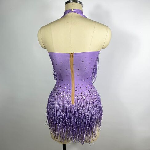 بدلة Tyian Sparkly Diamante Fringe Bodysuit المثيرة لأداء نادي أعياد الميلاد ونادي الرقص الجمباز لفريق Drag Queen Cosplay in Kuwait