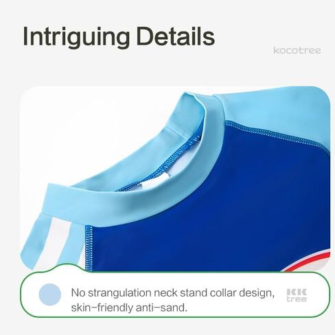 بدلة سباحة مكونة من 3 قطع بأكمام طويلة للحماية من أشعة الشمس فوق البنفسجية، ملابس سباحة مخططة للحماية من الطفح الجلدي in Kuwait