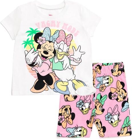 Disney Minnie Mouse Peplum T-Shirt and Bike Shorts Outfit Set Infant to Big Kid in Saudi Arabia
