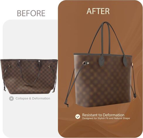ملحق منظم محفظة من النايلون المقاوم للماء لـ LV Neverfull مع حقيبة بسحاب وحامل أكواب (أسود، MM، الجيل 2) in Kuwait