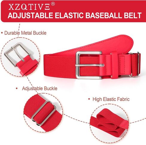 XZQTIVE Youth Baseball Belt Adjustable Softball Belt Elastic Belt School Uniforms Belt for Kids Boys and Girls in Saudi Arabia