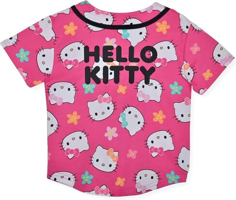 Hello Kitty Girls Baseball Jersey - Fashion Mesh Button Front Girls Shirt in Saudi Arabia