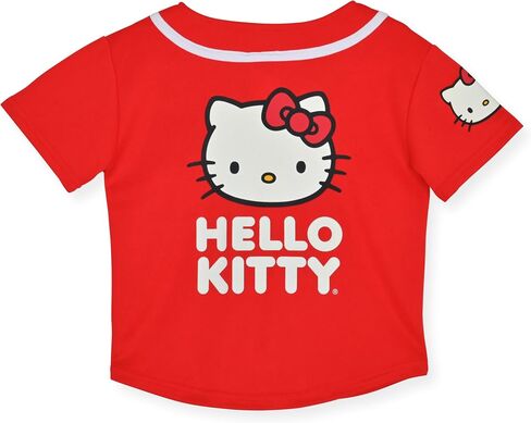 Hello Kitty Girls Baseball Jersey - Fashion Mesh Button Front Girls Shirt in Saudi Arabia