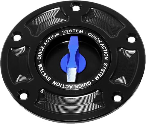 Motorcycle Gas Cap Quick Release Fuel Tank Oil Cover CNC Racing Accessories Fit for Ducati Diavel Scrambler 1100 For Aprilia Tuono V4 1100 (Blue) in Saudi Arabia