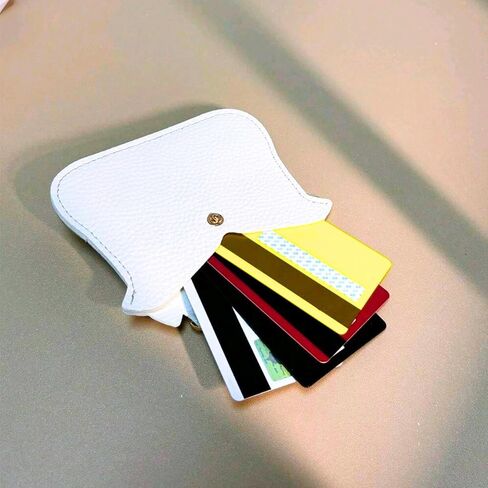 Coin Pouch Keychain, Coin Purse Key Holder, Cow Keychain, Card Holder, Cute Slim Small Unique, PU Leather Keyring (Cow A) in Saudi Arabia