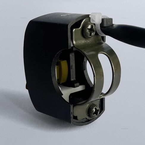 دراجة نارية المقود مفتاح الإضاءة على زر إيقاف دراجة نارية ضبط جزء ل U5 U7 U2 LED سكوتر Electrombile 7/8 "(22 مللي متر) أصفر in Saudi Arabia