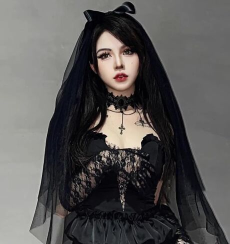 Ursumy Black Lace Veil Short Bridal Veils Bowknot Halloween Brides Soft Tulle Bridal Veils with Comb in Saudi Arabia