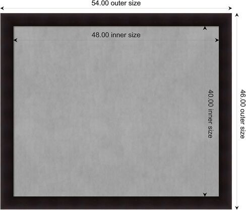 Amanti Art Framed Magnetic Board (54 x 46) Portico Espresso Magnet Board, Oversize Magnetic Bulletin Board for Office Decor, Mudroom, Kitchen or Organization Drop Zone from WI, USA in Saudi Arabia