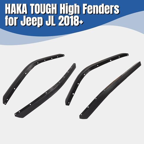 HAKA TOUGH Front & Rear Fender Flares Extensions Compatible with 2018-2023 Jeep Wrangler JL & JLU Unlimited Accessories, Only for High Clearance Fender Flares in Kuwait