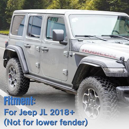 HAKA TOUGH Front & Rear Fender Flares Extensions Compatible with 2018-2023 Jeep Wrangler JL & JLU Unlimited Accessories, Only for High Clearance Fender Flares in Kuwait