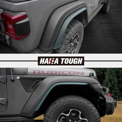 HAKA TOUGH Front & Rear Fender Flares Extensions Compatible with 2018-2023 Jeep Wrangler JL & JLU Unlimited Accessories, Only for High Clearance Fender Flares in Kuwait
