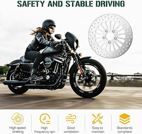 Youxmoto 11.8 بوصة دوار فرامل خلفي لـ Harley 2008-2020 Road King/Road Glide Electra/Street Glide/Tri Glide Ultra Classic (FLHR/FLTR/FLHT/FLHX) قرص فرامل العجلات الخلفية 2009 2010 2011 2012 in Saudi Arabia