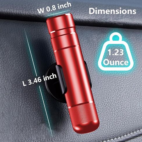 2 Pack Car Safety Hammer and Emergency Window Breaker, Seatbelt Cutter Escape Tool for Car Rescue, Safehammer for Automotive Accidents and Underwater Safety, Black 【Upgraded】 in Saudi Arabia