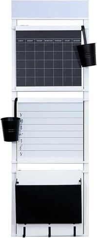 منظم حائط أودري لديكور المنزل من ستراتون - قطعة ديكور عملية مع تقويم وسبورة وسبورة فلين وسبورة بيضاء وتخزين البريد - مركز قيادة كبير لغرفة المعيشة والمطبخ وغرفة الطعام والدراسة in Kuwait