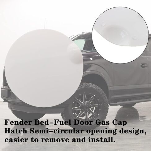 Replace 9L3Z-99405A26-AA Gas tank door,gas door replacement for 2009-2015 Ford F-150,2010-2014 Lincoln Mark LT Style side fuel tank door,Fender Bed-Fuel Door Gas Cap Hatch. (9L3Z-99405A26-AA, Black) in Saudi Arabia