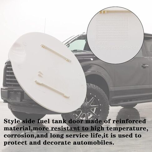 Replace 9L3Z-99405A26-AA Gas tank door,gas door replacement for 2009-2015 Ford F-150,2010-2014 Lincoln Mark LT Style side fuel tank door,Fender Bed-Fuel Door Gas Cap Hatch. (9L3Z-99405A26-AA, Black) in Saudi Arabia