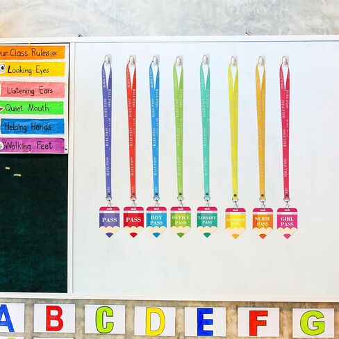 8 مجموعات من تصاريح القاعة للفصول الدراسية، وتصاريح قاعات PVC لقاعة الحمام والمكتبة والمكتب والأولاد والبنات والممرضات مثالية للوازم المدرسية في الفصول الدراسية. (بوهو) in Kuwait