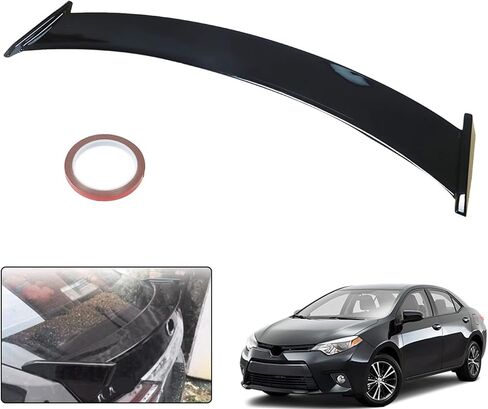 Black Painted ABS Plastic Rear Trunk Boot Lip Wing Spoiler Replacement for 2014 2015 2016 2017 2018 Corolla in Saudi Arabia